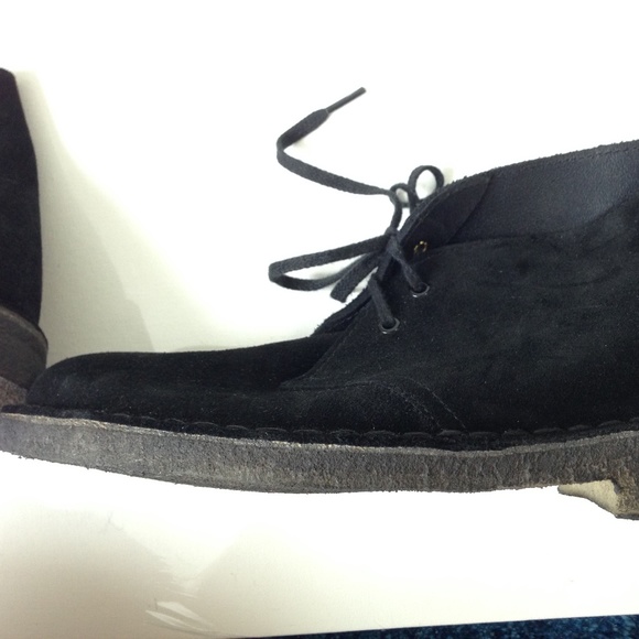 Clarks Original Desert Boots Black Suede 8.5 - Picture 9 of 10